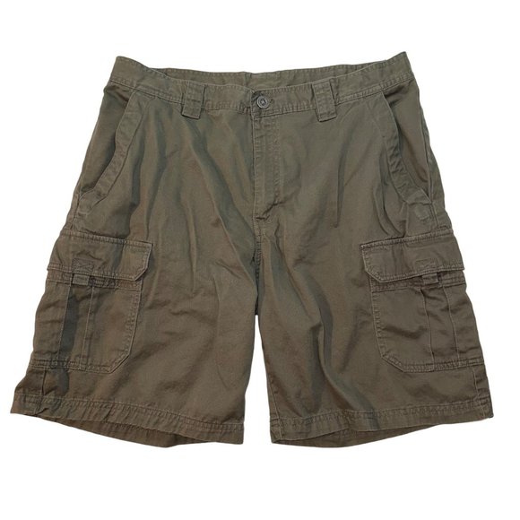 Columbia Other - Columbia Mens Green Cotton Cargo Utility Casual Shorts with Pockets, Size 38
